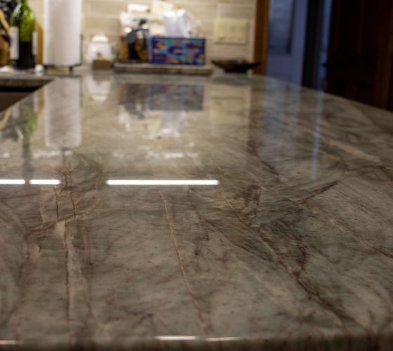 Quartzite Emerald Malbec 3cm Kitchen Remodel by Olympia Stone project photo 9