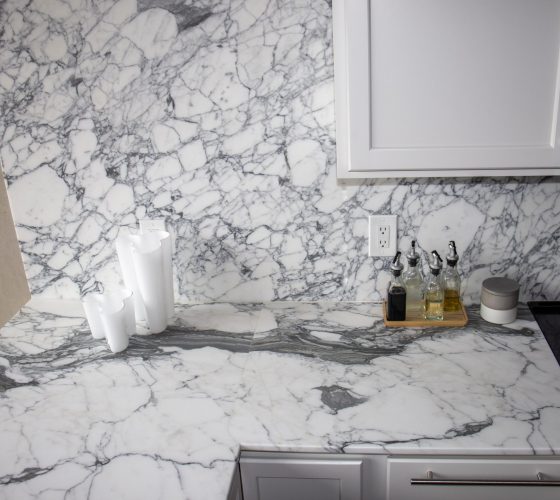 Marble Arabescato 2cm Kitchen Remodel by Olympia Stone project photo 7