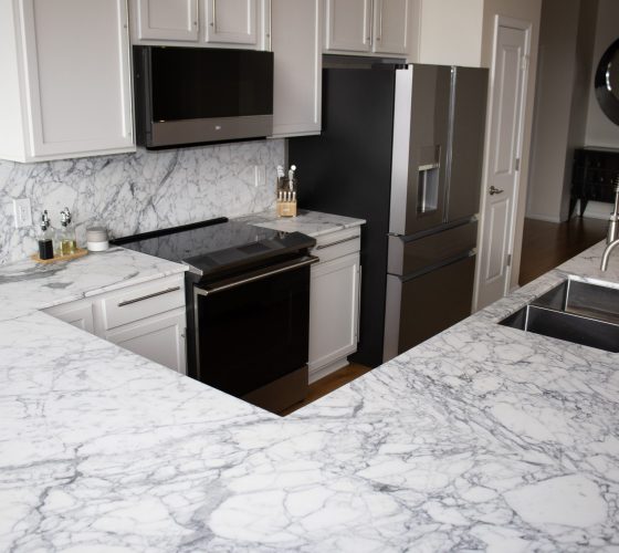 Marble Arabescato 2cm Kitchen Remodel by Olympia Stone project photo 4