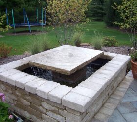 outdoor countertop fountain