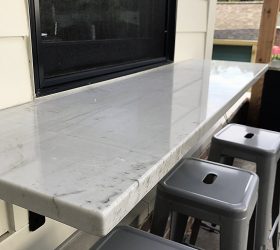 outdoor stone counter