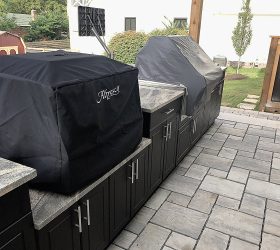 outdoor countertop with cabinet