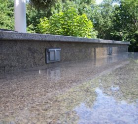shiny countertop outdoor