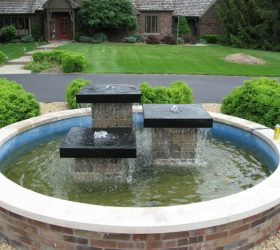 outdoor water feature