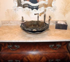 elegant bathroom countertops